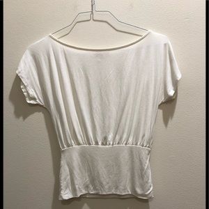 Ladies white short sleeve blouse. Size S